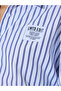 Multi-Color Striped Long Ribbed Cuffs Sleeve Shirt - 4