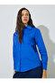 Blue Solid Long Sleeve Casual Shirt - 3