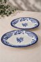 Porcelain Velour Navy Fulya Kayık Plate Set 26cm 2 Pieces - 3