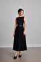 Women's Belted Long Poplin Dress - Sevde Ugur