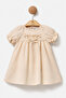 Linen Floral Embroidered Baby Summer Dress