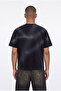Men's Embroidered Washable Oversize T-Shirt Black - 6