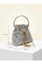 Women's Silvery Bucket Model Metal Handle Chain Strap Evening Dress Wedding Engagement Event Bag - 6