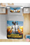Pubg Patterned 3D Digital Printed Single Boy's Duvet Cover Set Children's Room