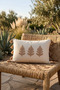 Botanical Embroidered Tassel Cushion Cover 35X55 cm - 4