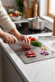 Non-Slip Silicone Based Stainless Steel Cutting Board Hygienic Cutting Board Stain Resistant Cutting Board - 5