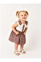 Eylül Paisley Lace Collared Girls' Dress & Bonnet Set - 4