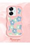Realme C55 Compatible Case Camera Protector Pink Silicone Couple Phone Case Floral Pattern - 2