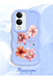 Vivo Y29T 5g Compatible Case Camera Protector Blue Silicone Couple Phone Case Floral Pattern - 2