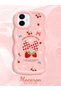 Samsung Galaxy A06 Compatible Case Camera Protector Pink Silicone Couple Phone Case Strawberry Pattern - 2