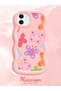 iPhone 11 Compatible Case Camera Protector Pink Silicone Couple Phone Case Butterfly Pattern - 2