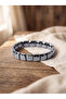Hematite Natural Stone Men's Bracelet (Model 12) - 2