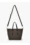 Monogram Print Tote Bag with Detachable Strap - 2