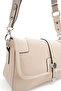Beige - Beige Honeycomb Women's Crossbody Bag Sp1182 - 6