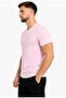 Men's Light Pink Cotton Lycra Single Jersey Short Sleeve-T-Shirt-D231 - 2