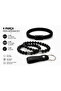 4-Piece Men's Accessory Set Leather Bracelet Natural Onyx Stone Bracelet Leather Keychain - 2