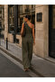 Women's Asymmetric One-Shoulder Detailed Wide-Leg Suit - 2