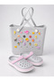 Women's Eva Daily Pool Beach Bag and Slippers - 2