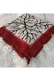 Handmade Needlework Writing, Scarf, Yemeni, Mevlit Cover, Head Cover, 4 Sides Embroidered, 100*100cm - 3