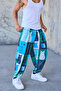 Men's Pleated Loose Shalwar Trousers with Elastic Waist and Cuffs - 5