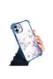 iPhone 12 Compatible Transparent Back Panel Four-Corner Reinforced Impact Protection Glossy Edge Silicone Case - 2