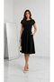 Women's Crew Neck Short Sleeve Viscose Daily Midi Length Patterned Casual Dress - 4