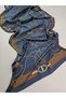 Luxury Voile Silk Shawl Hijab Foulard Scarf Shawl Royal Reins Pattern 70 X 180 cm - 4