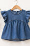 Girls Denim Blouse - 4