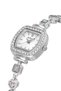 Elegant Women's Wristwatch with Colorful Stone Detail Silver Color Pl-1606B2X