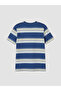 Lcw Kids Blue Crew Neck Boy's Pajamas Set with Shorts - 5