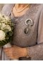 1 Photo Memory Pin, Souvenir Pin, Keepsake Pin, Bridal Bouquet Pin - 3
