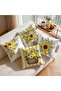 Yellow Lemon and Sunflower Patterned Runner and Set of 4 Throw Pillow Covers Hello Lemon - 6