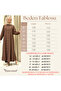 Giyık Is a Hijab-Style Full-Length Buttoned Outerwear Made of Strawberry Fabric. - 3