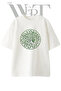 Medusa Mythology Design Printed Unisex White Oversize T-Shirt