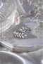 Crown Leaf and Stone Ring - Adjustable (Silver Color)