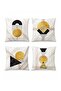 Abstract Marble Pattern 4-Piece Throw Pillow Cover Set - 3