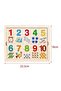 Wooden Number Puzzle for Kids - Montessori Educational Toy for Learning Numbers and Counting (Ages 3+) - 4