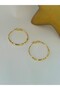 Cube Detailed Hoop Earrings (Steel) - 3