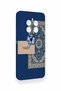Realme 12 4g Compatible Blue Ethnic Carpet Pattern Silicone Case - 3
