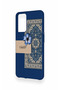 Oppo A16 Compatible Blue Ethnic Carpet Pattern Silicone Case - 4