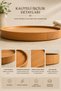 Wooden Round Large Presentation Tray - Breakfast Plate Organizer - Solid Beech (30cm) - 7
