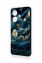 Oppo A3 Compatible Starry Night Patterned Silicone Case - 4