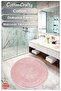 Cotton Woven Water Absorbent Bath Mat, Bathroom Rug Royal 120 X 120 cm - 3