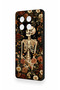 Tecno Camon 30 Compatible Flower Skeleton Pattern Silicone Case - 4