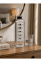 Glass Flask with Black Plastic Lid – Transparent Glass Beverage Bottle 1 L - 2
