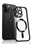 MagSafe Magnetic Clear Case for Apple iPhone 15 Pro Max 6.7 inch – Camera Lens Protection - Black - 4