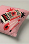 Pink Matchbox Patterned Cushion Cover 153 – Pink Love Match Design 45X45 cm - 3