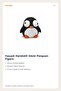 Hareketli Gözlü Penguen Figürü - 2