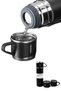 Thermos Stainless Steel Thermos Black Color 3-Cup Thermos Set - 4