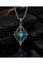 Stainless Steel Minimal Vintage Style Cz Gothic Women's Necklace - 3